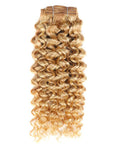 blonde hair clip in human hair extensions