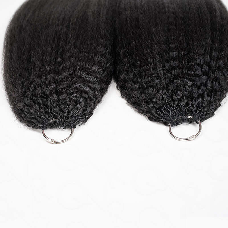 lightweight crochet human hair extensions natural finish