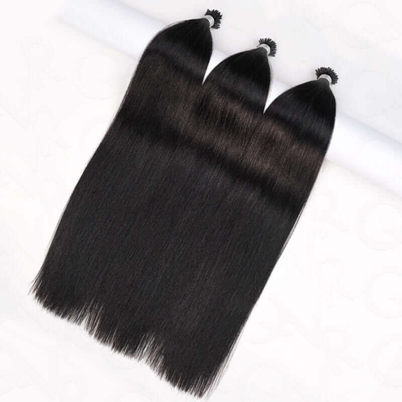 soft i tip hair extensions for seamless install