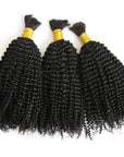 3 pack kinky curly bulk braiding hair