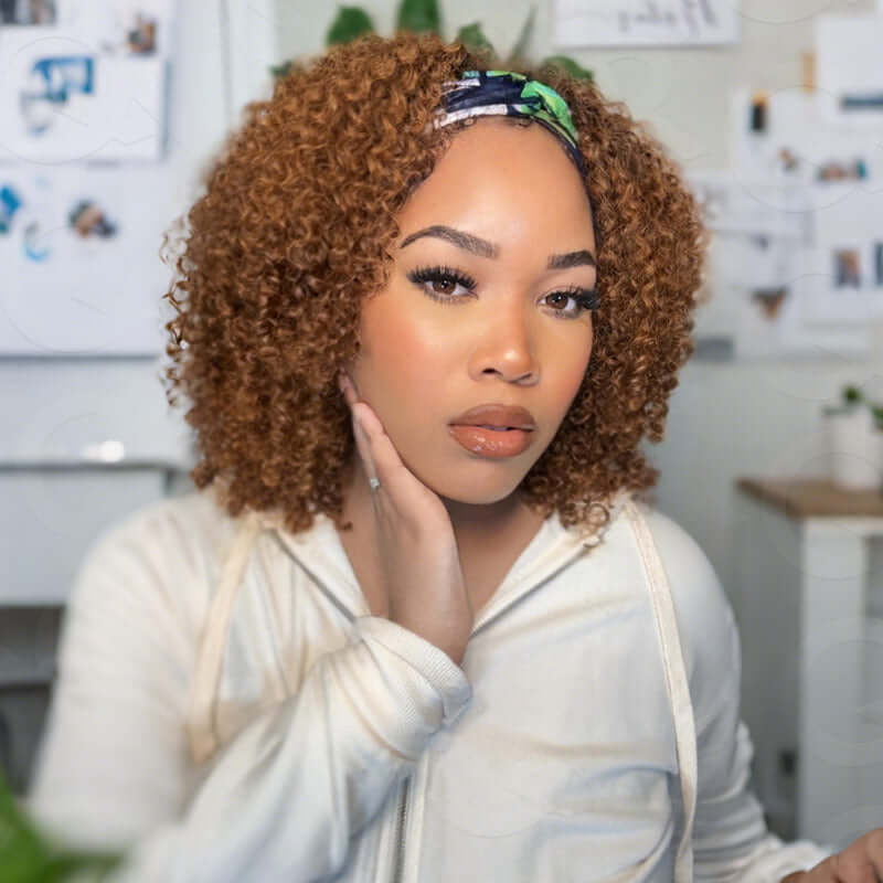 #30-18inches-kinky curly half wig