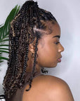 100 human hair highlight kinky curly bulk braiding hair