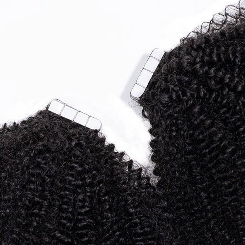 tape in hair extensions seamless afro kinky curly