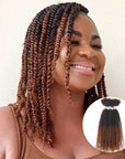 light auburn kinky bulk human hair for black women 