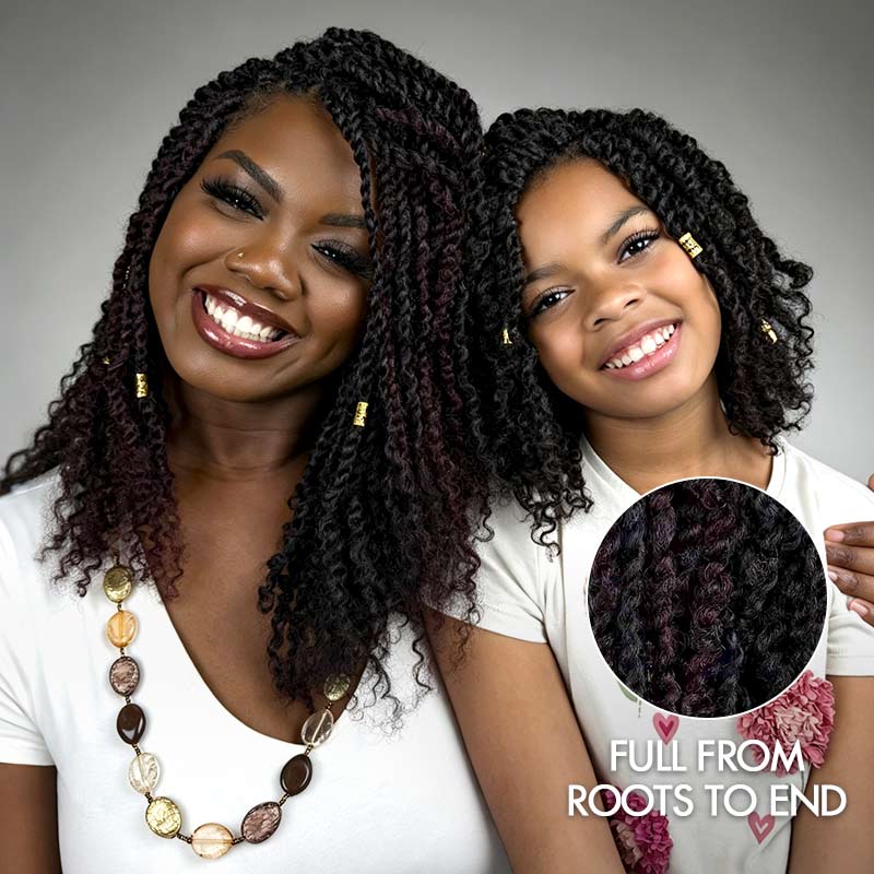 QVR Premium Upgraded Afro Kinky Bulk Human Hair for Braiding &amp; Mini Twists