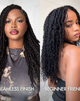 QVR Premium Upgraded Afro Kinky Bulk Human Hair for Braiding & Mini Twists