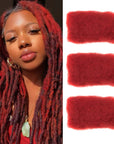 bright red afro kinky human hair for braiding dreadlock