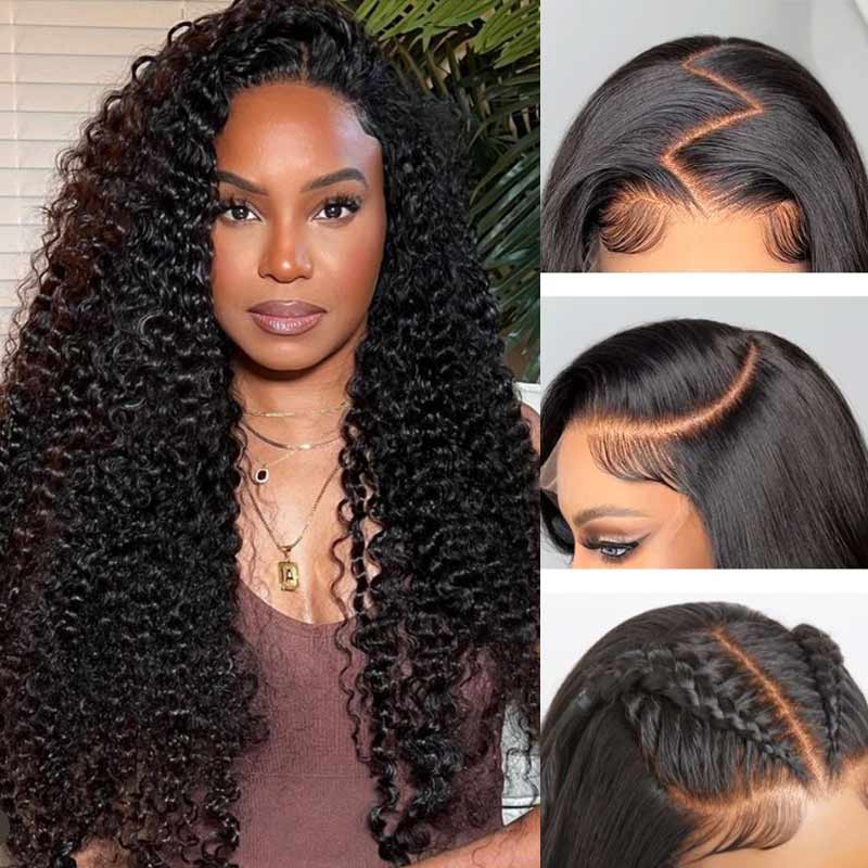 deep wave glueless wigs soft curls for black women