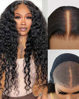 glueless wigs water wave texture for black women with volume