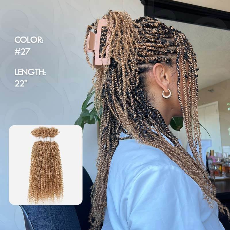 22" honey blonde passion twist braiding hair