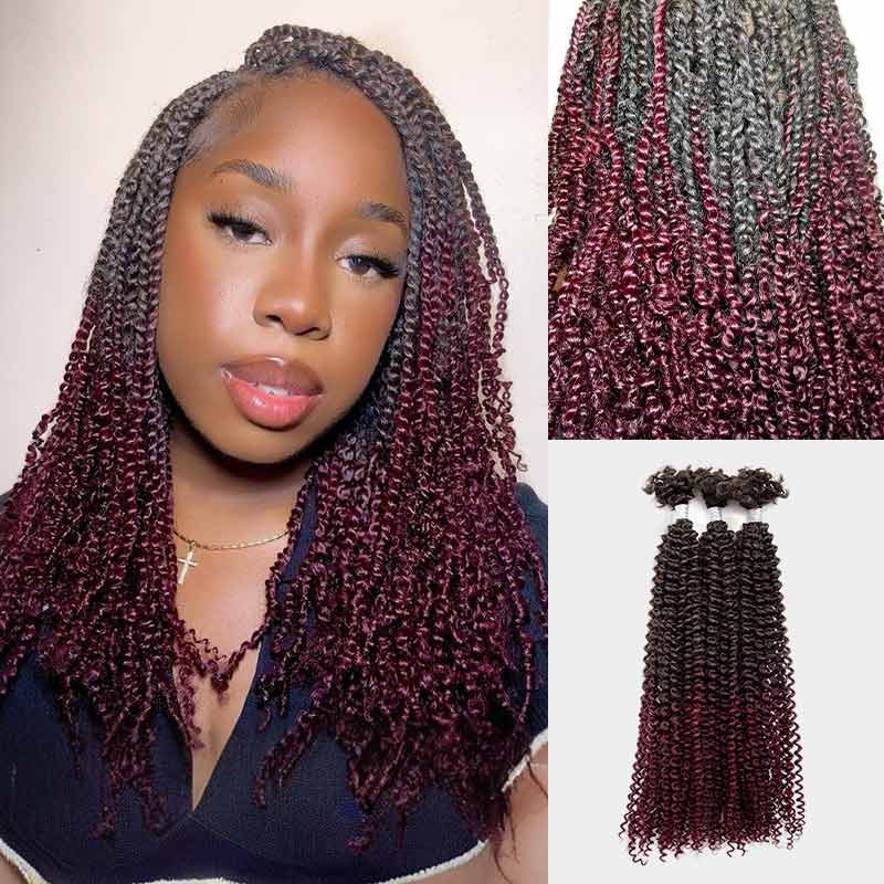 ombre natural black and 99j red hair packs