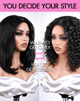 V Part Upart Kinky Curly Wigs Upgrade U Part vpart Perruques de cheveux humains Débutant amical