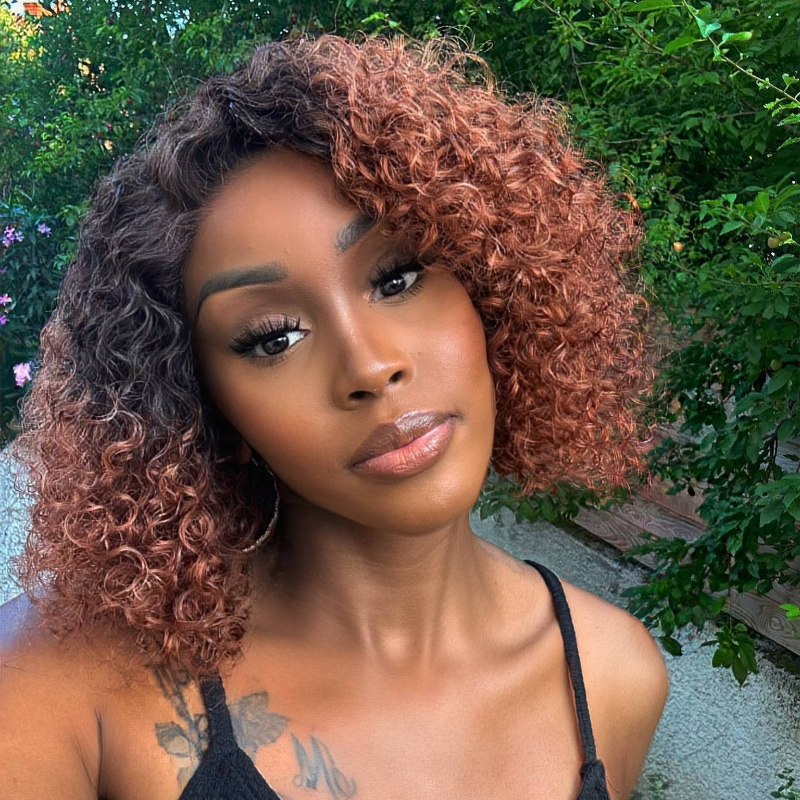 side part bob wigs with soft curls, beginner-friendly human hair bob wigs