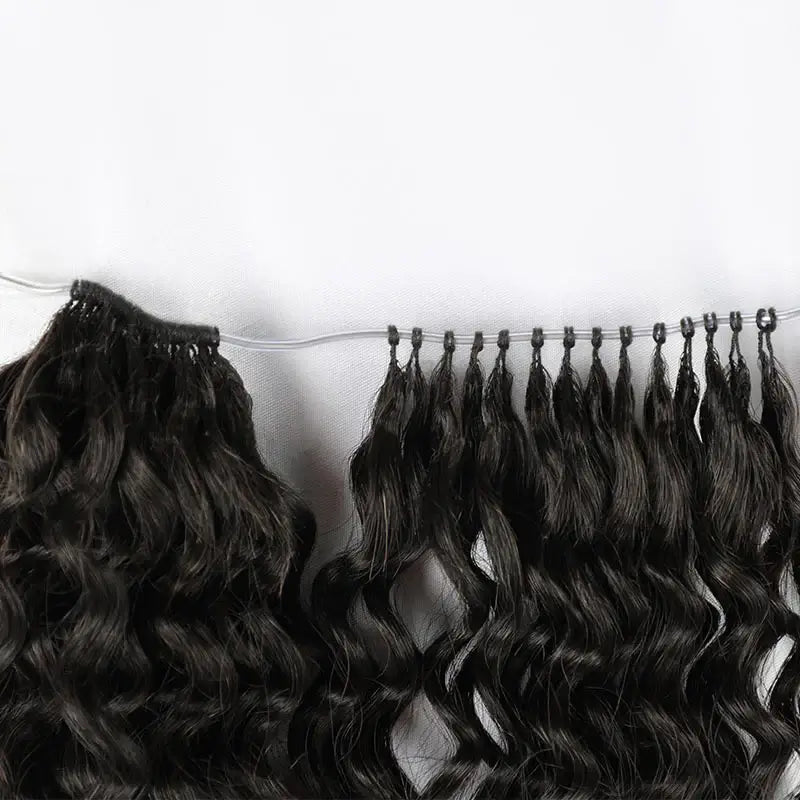 black crochet human hair extensions