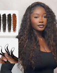 qvr 1 pack multi color water wave crochet braids human hair extensions