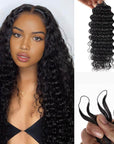 deep wave human crochet hair extension for women