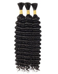 natural black 3 pack bulk braiding hair