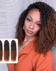 qvr lightweight crochet braiding hair 100% human hair crochet hair extensions