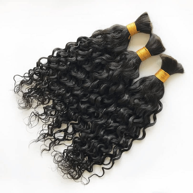 qvr boho water wave bulk hair for braiding