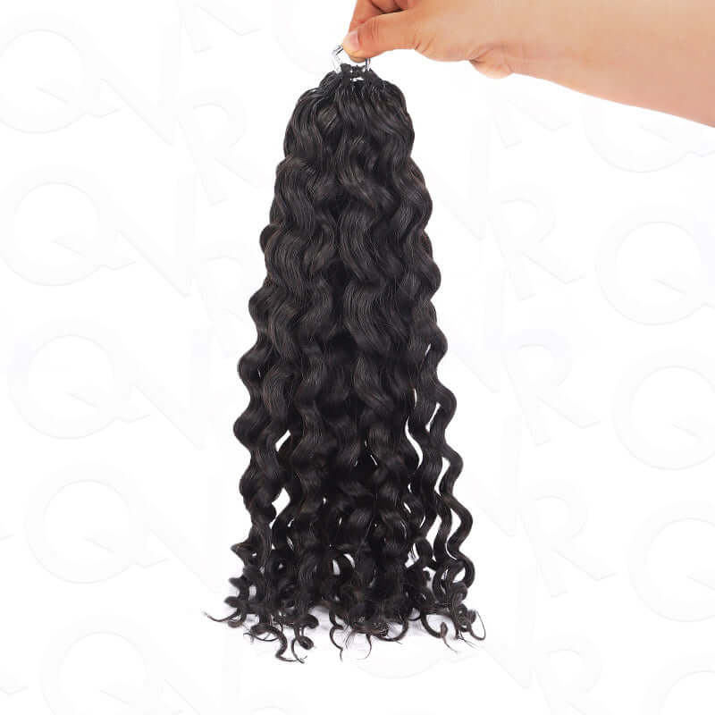 lightweight crochet human hair extensions natural finish