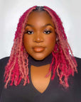 trendy pink ombre afro bulk human hair
