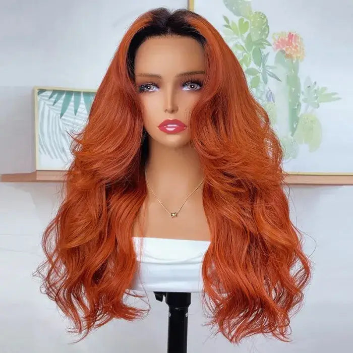 human hair wigs for black women ombre ginger