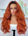 human hair wigs for black women ombre ginger