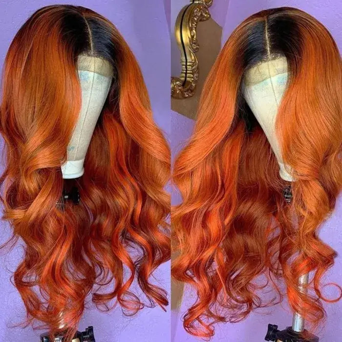 ombre ginger qvr wigs for black women