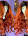 ombre ginger qvr wigs for black women