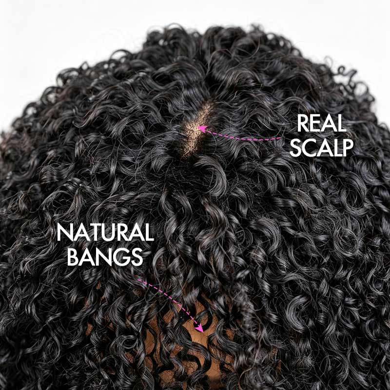 Jerry Curly Short Pixie Bob Cut Perruques de cheveux humains avec une frange Highlight Honey Blonde Perruques colorées pour les femmes noires