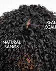 Jerry Curly Short Pixie Bob Cut Perruques de cheveux humains avec une frange Highlight Honey Blonde Perruques colorées pour les femmes noires