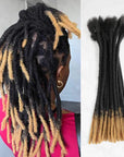 qvr handmade ombre t1b/27 colored human hair dreadlock extensions