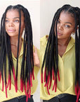 long mixed color dreadlock extensions