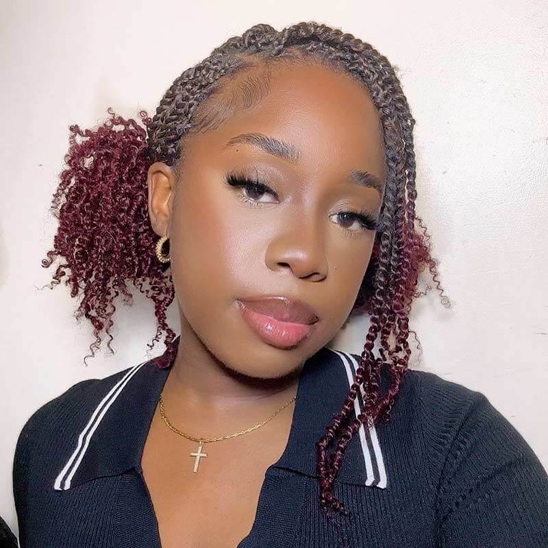 qvr ombre afro kinky v bulk for kinky twist crochet braiding hair