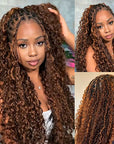 QVR Seamless Burmese Curly Feather Crochet Hair Highlight 
