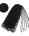 QVR Pre-Twisted Passion Twist Feather Crochet Braiding Hair Extensions for Women