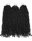 QVR Pre-Twisted Passion Twist Feather Crochet Braiding Hair Extensions for Women
