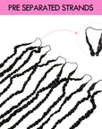 QVR Pre-Twisted Passion Twist Feather Crochet Braiding Hair Extensions for Women