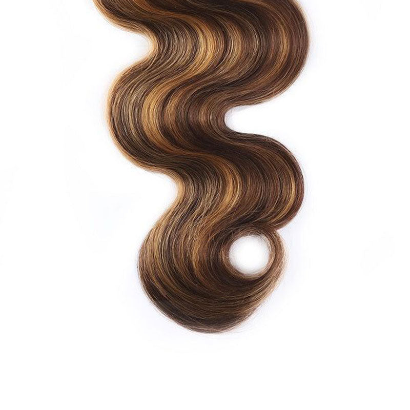 p4/27 highlight body wavve human hair bundles