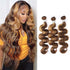qvr p4/27 piano highlight color body wavve ombre human hair bundles
