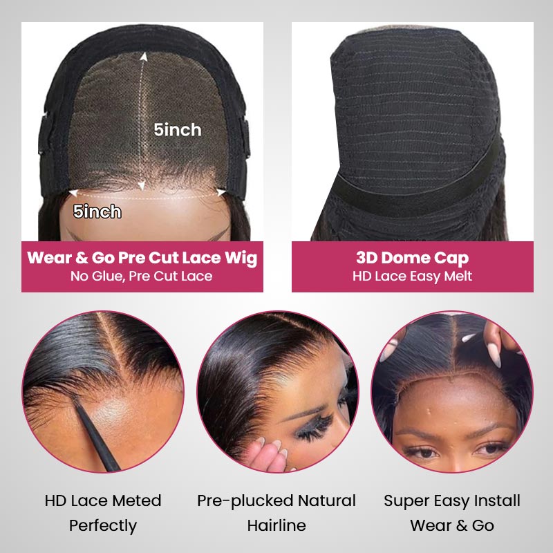 qvr wear and go lace wigs breathable dome cap