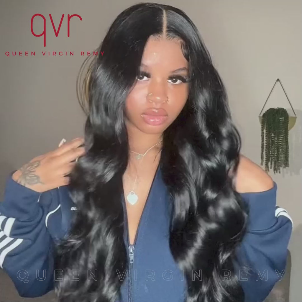 long body wave human hair wigs with natural shine