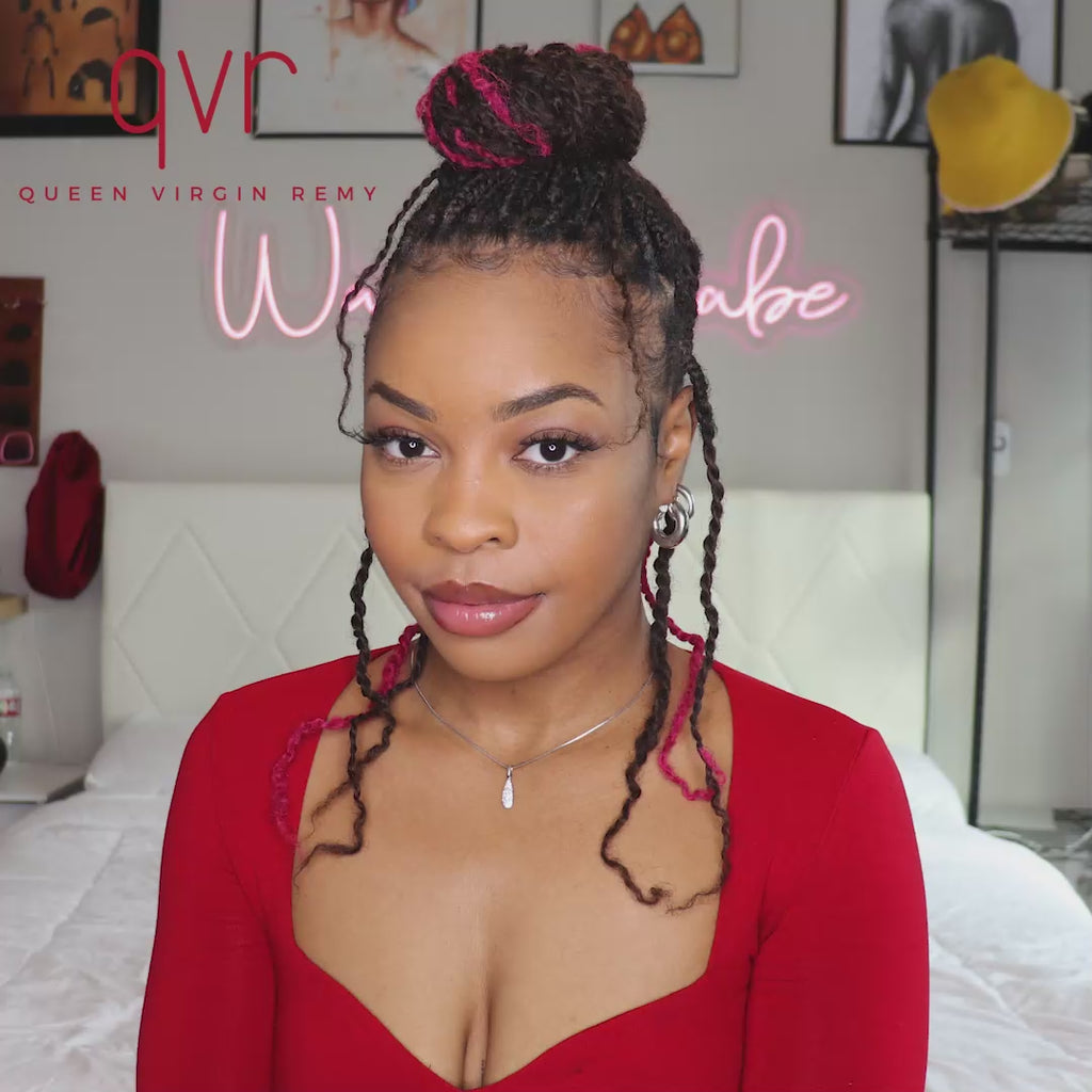 colorful trendy afro kinky bulk hair