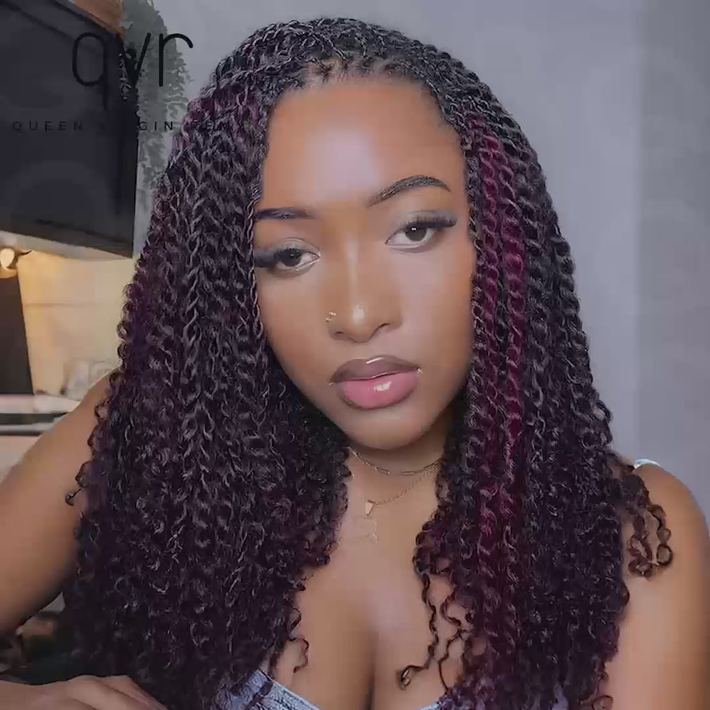 1b/99j afro kinky bulk hair for mini twisting