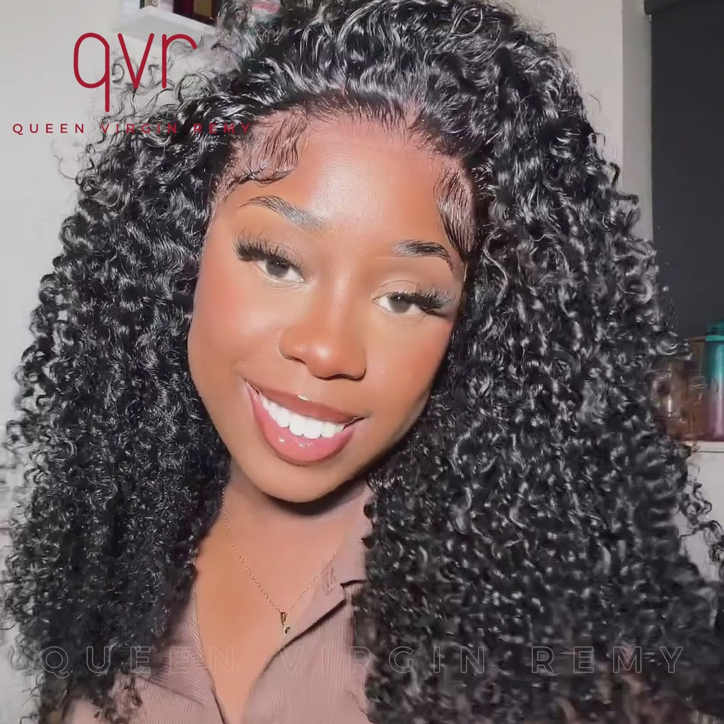 hd lace wigs with natural kinky curly texture for fuller look