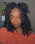 qvr small curl crochet human hair with natural texture