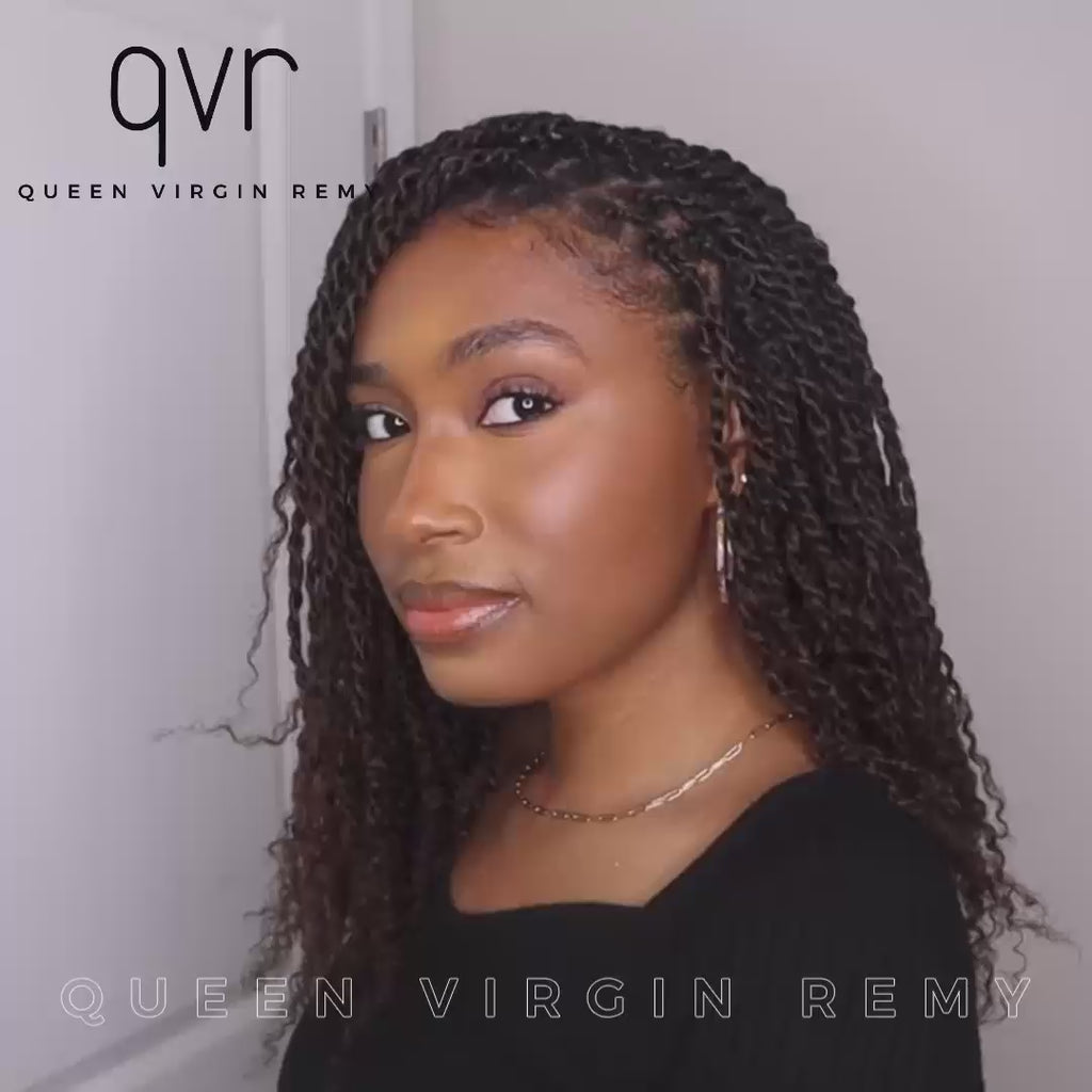 how to braid twists with qvr dark brown afro kinky bulk human hair