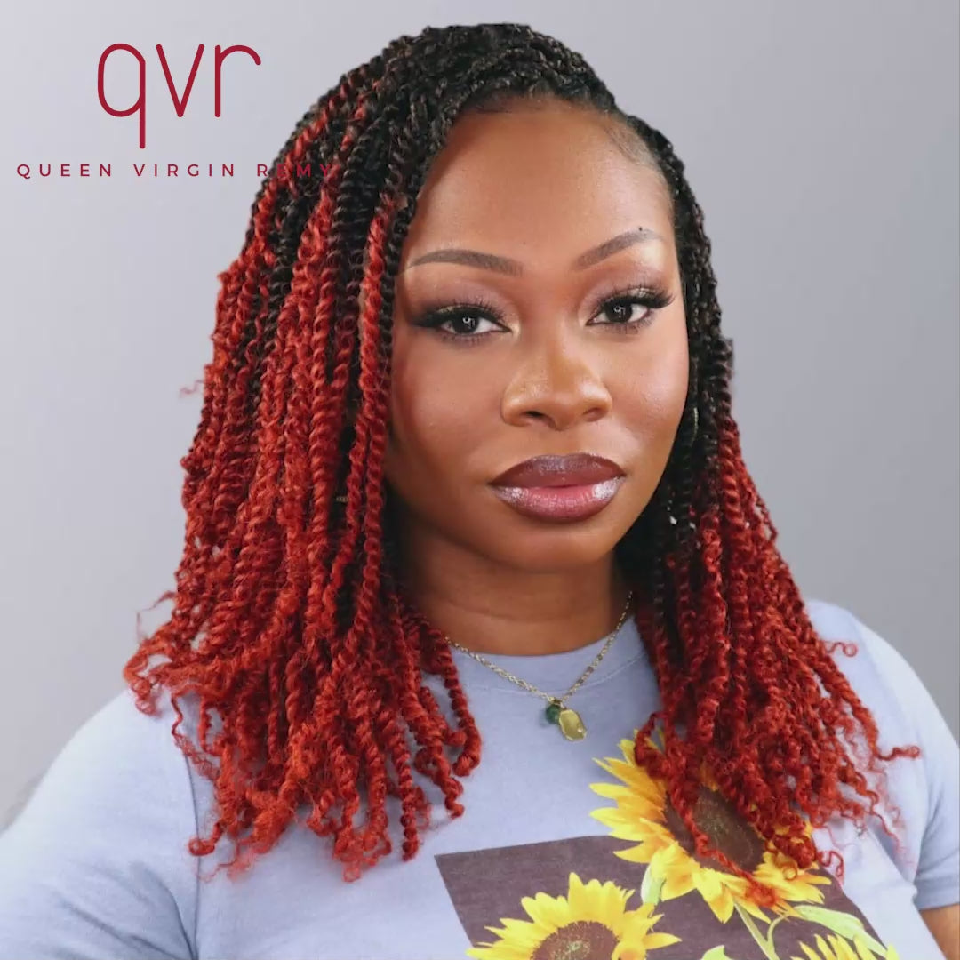 black copper ombred kinky v bulk passion twist crochet braiding hair