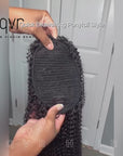 QVR Drawstring Ponytail Extension Afro Kinky Curly Human Hair Ponytail Hairstyle