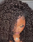 V Part Upart Kinky Curly Wigs Upgrade U Part vpart Perruques de cheveux humains Débutant amical